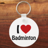 Ik hou van Badminton Sleutelhanger (Achterkant)