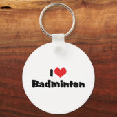 Ik Hou Van Badminton Sleutelhanger (Voorkant)