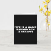 Ik hou van badminton spel quote ontwerp badminton kaart (Gele Bloem)
