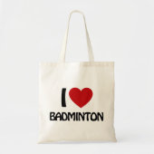 Ik hou van Badminton Tote Bag (Voorkant)
