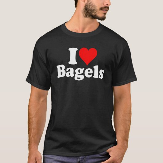 Ik hou van Bagels I Heart Bagels T-shirt (Voorkant)