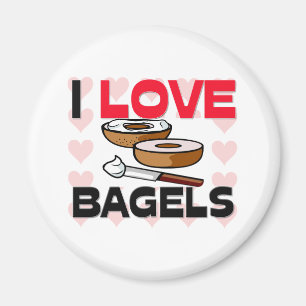 Ik hou van Bagels Magneet