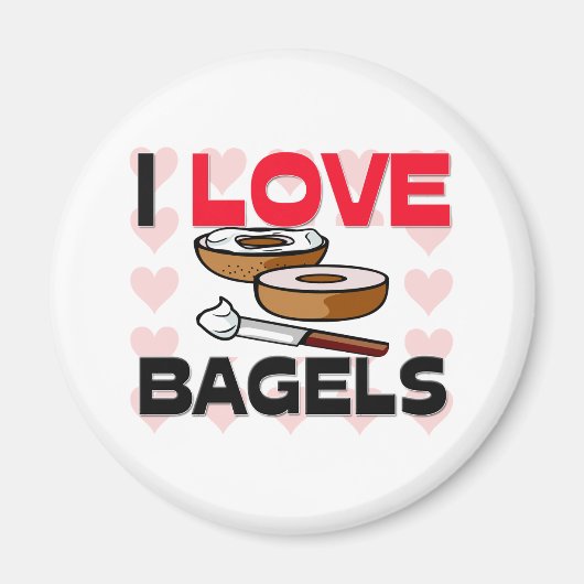 Ik hou van Bagels Magneet (Voorkant)