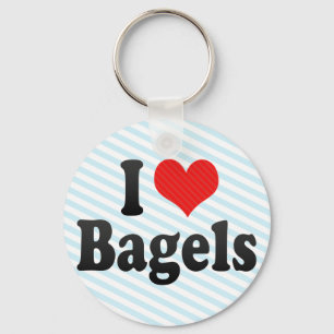 Ik hou van Bagels Sleutelhanger