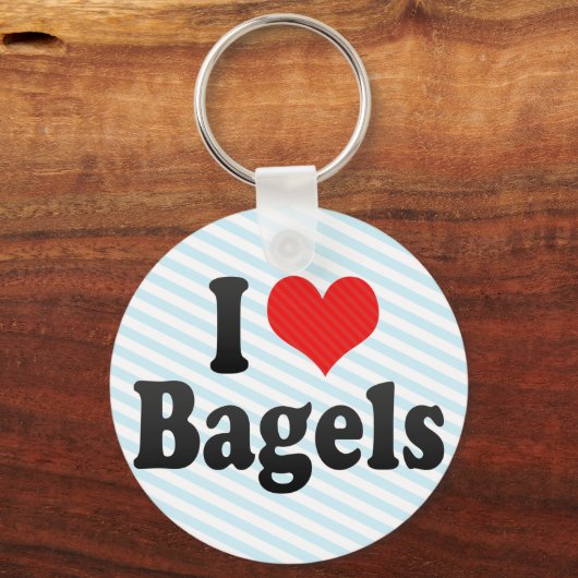 Ik hou van Bagels Sleutelhanger (Voorkant)