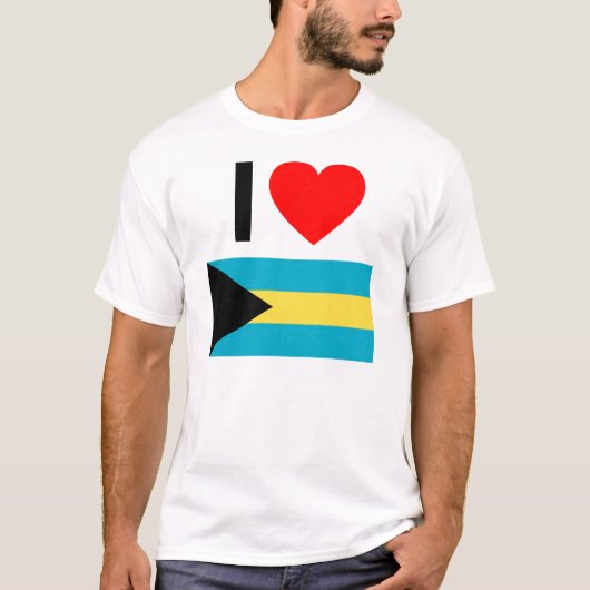 ik hou van bahamas t-shirt (Voorkant)