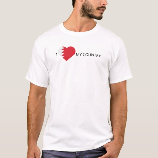 Ik hou van Bahrein T-shirt (Voorkant)
