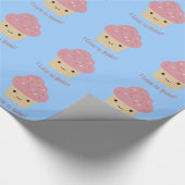 Ik hou van Bake! Cute Cupcake Cadeaupapier (Hoek)
