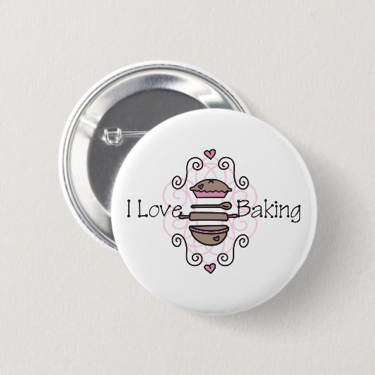 Ik hou van baken ronde button 5,7 cm (Voorkant /achterkant)