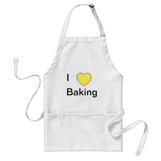 Ik hou van baken standaard schort (Voorkant)
