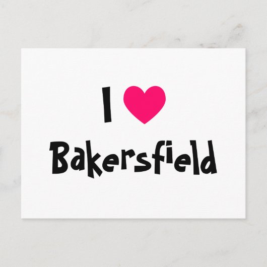 Ik hou van Bakersfield Briefkaart (Voorkant)