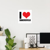 Ik hou van Bakersfield Poster (Thuiskantoor)