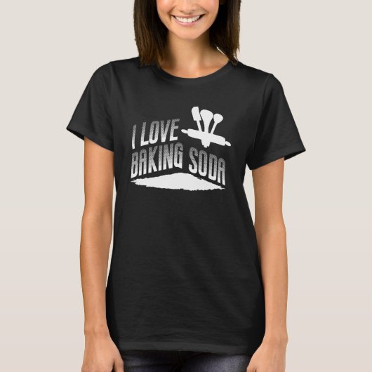Ik hou van baking Soda Bake Baker T-shirt (Voorkant)