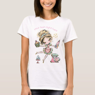 Ik hou van bakken, cupcake lover, t-shirt