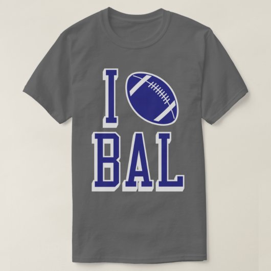 Ik hou van BAL Black T-shirt (Design voorkant)