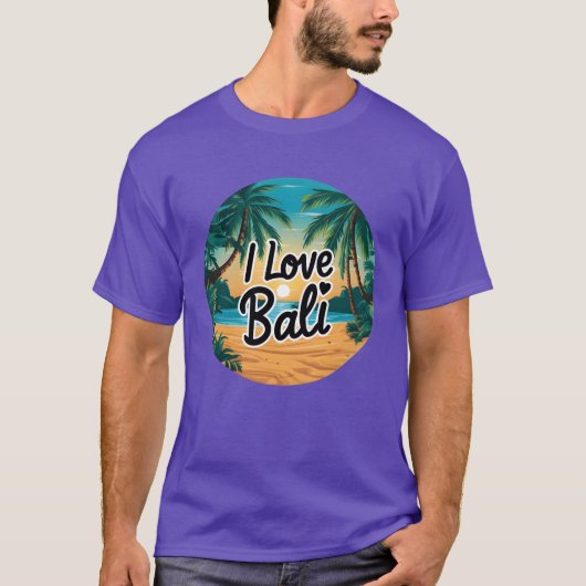 ik hou van Bali-jongen T-shirt (Voorkant)