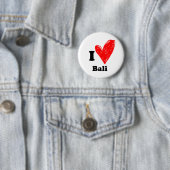 Ik hou van Bali Ronde Button 5,7 Cm (In situ)