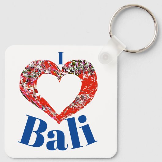 Ik hou van Bali Sleutelhanger (Achterkant)