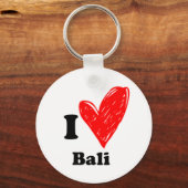 Ik hou van Bali Sleutelhanger (Voorkant)