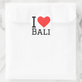 Ik hou van Bali Vierkante Sticker (Tas)