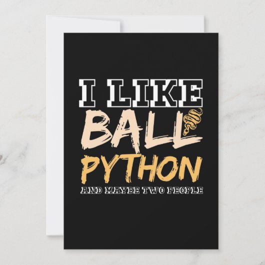 Ik hou van Ball Python en misschien twee mensen Save The Date (Voorkant)