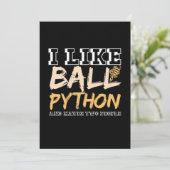 Ik hou van Ball Python en misschien twee mensen Save The Date (Staand voorkant)