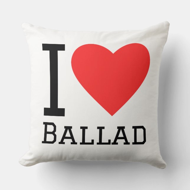 Ik hou van ballad kussen (Voorkant)