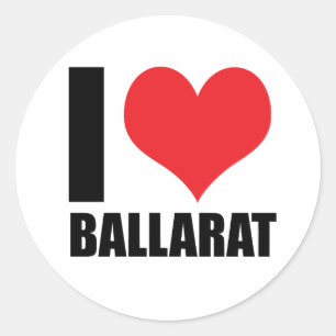 Ik hou van Ballarat Ronde Sticker