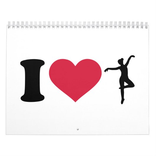 Ik hou van Ballerina dansen Kalender (Hoes)