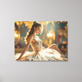 IK HOU VAN BALLET - BALLET & DANS CANVAS AFDRUK