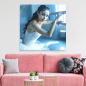 IK HOU VAN BALLET - BALLET & DANS CANVAS AFDRUK (Insitu (Woonkamer))