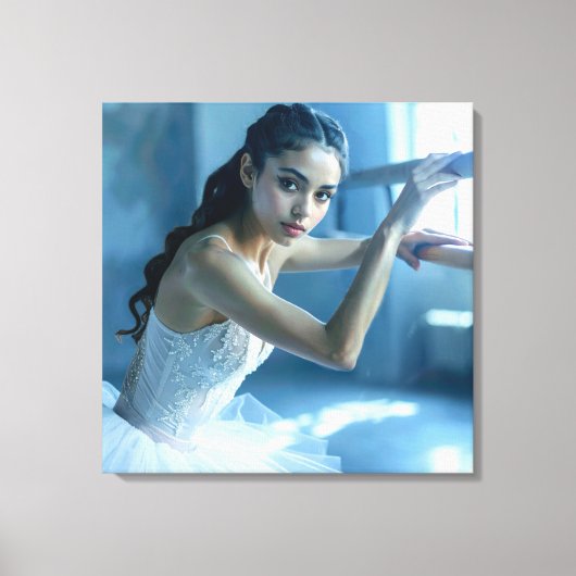 IK HOU VAN BALLET - BALLET & DANS CANVAS AFDRUK (Voorkant)
