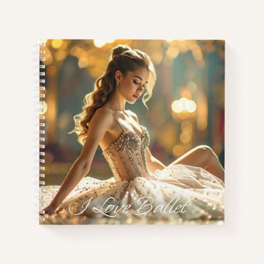 IK HOU VAN BALLET - BALLET & DANS NOTITIEBOEK (Voorkant)
