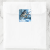 IK HOU VAN BALLET - BALLET & DANS VIERKANTE STICKER (Tas)