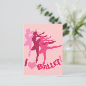 Ik hou van Ballet Briefkaart (Staand voorkant)