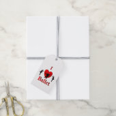Ik hou van ballet cadeaulabel (Met Touw)
