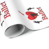 Ik hou van ballet cadeaupapier (Rol Hoek)