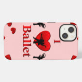 Ik hou van ballet dansen iPhone hoesje (Achterkant horizontaal)