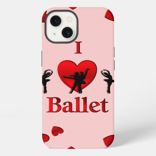Ik hou van ballet dansen iPhone hoesje (Achterkant)