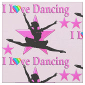 IK HOU VAN BALLET EN DANSENDE ROZE STOF (Close Up)