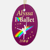 IK HOU VAN BALLET GEPERSONALISEERD ORNAMENT (Links)