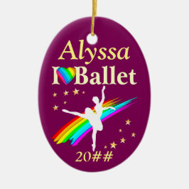 IK HOU VAN BALLET GEPERSONALISEERD ORNAMENT