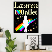 IK HOU VAN BALLET GEPERSONALISEERD POSTER (Thuiskantoor)
