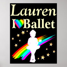IK HOU VAN BALLET GEPERSONALISEERD POSTER
