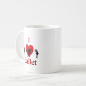 Ik hou van ballet koffiemok (Voorkant links)