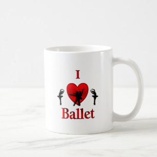 Ik hou van ballet koffiemok