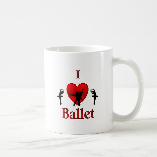 Ik hou van ballet koffiemok (Rechts)