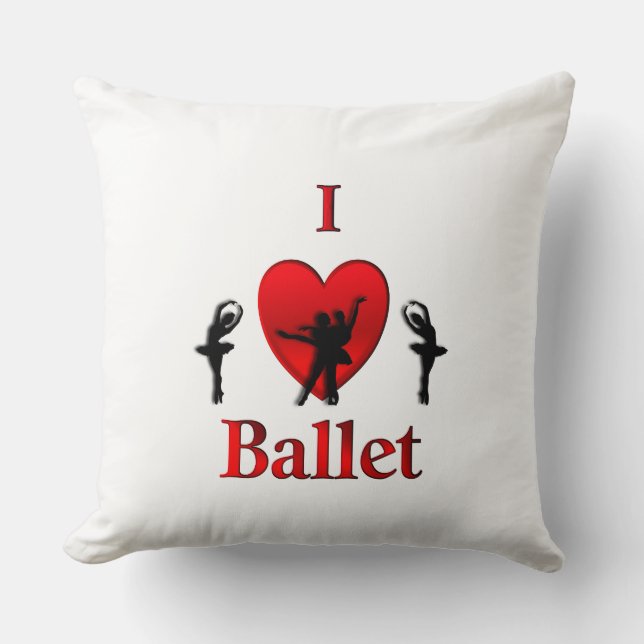 Ik hou van ballet kussen (Voorkant)