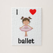 Ik hou van ballet legpuzzel (Verticaal)