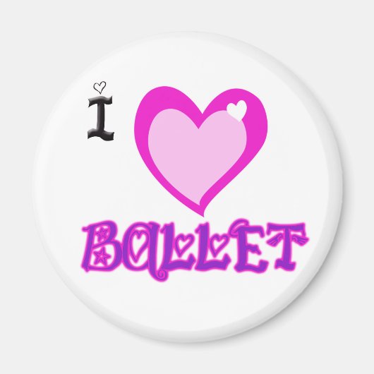 IK HOU VAN Ballet Magneet (Voorkant)